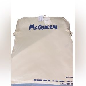 Alexander McQueen Shirt, tan & blue xxxl